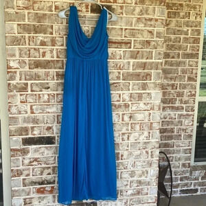 David’s Bridal Blue Bride’s Maid Dress